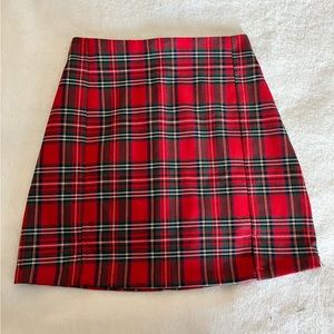 PLAID MINI SKIRT